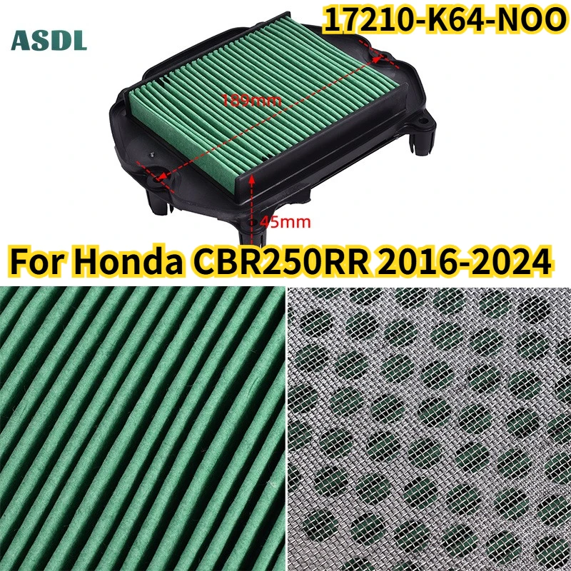 For Honda CBR250RR 2016-2024 Motorcycle Air Filter Element CBR 250 RR SILVER RED BLACK 2017-2024 CBR250 RR ABS 17210-K64-NOO