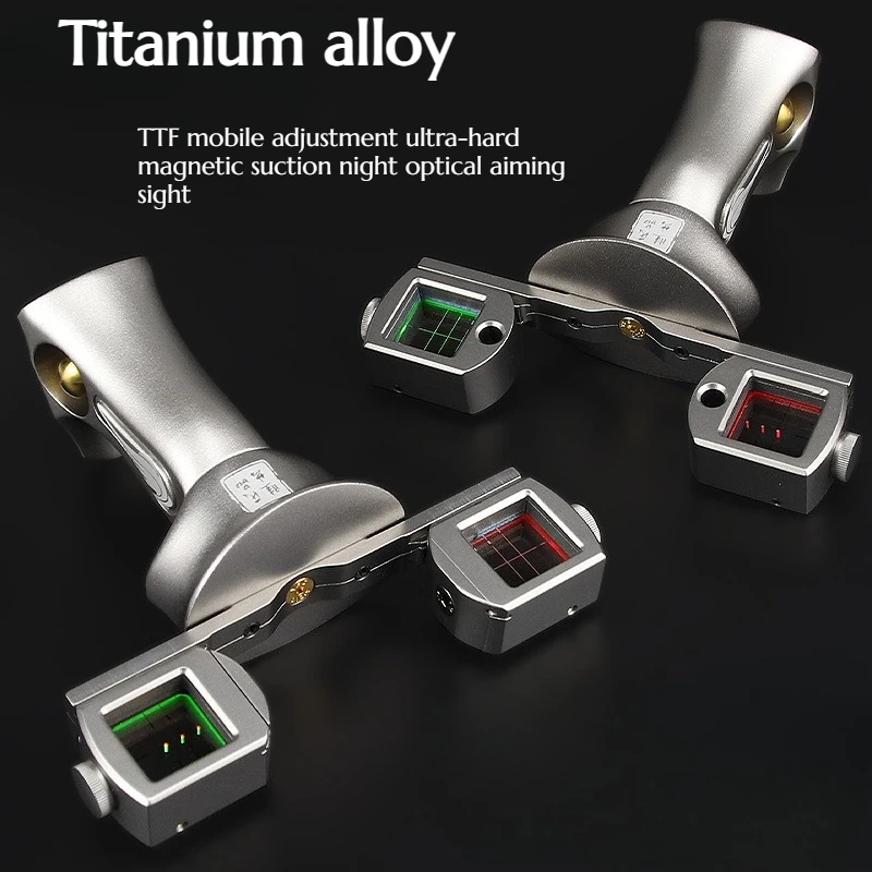 

NEW Titanium Alloy Slingshot Ultra-hard Magnetic Attraction TTF Adjustable Movement Highly Precise Outdoor Hunting Tools