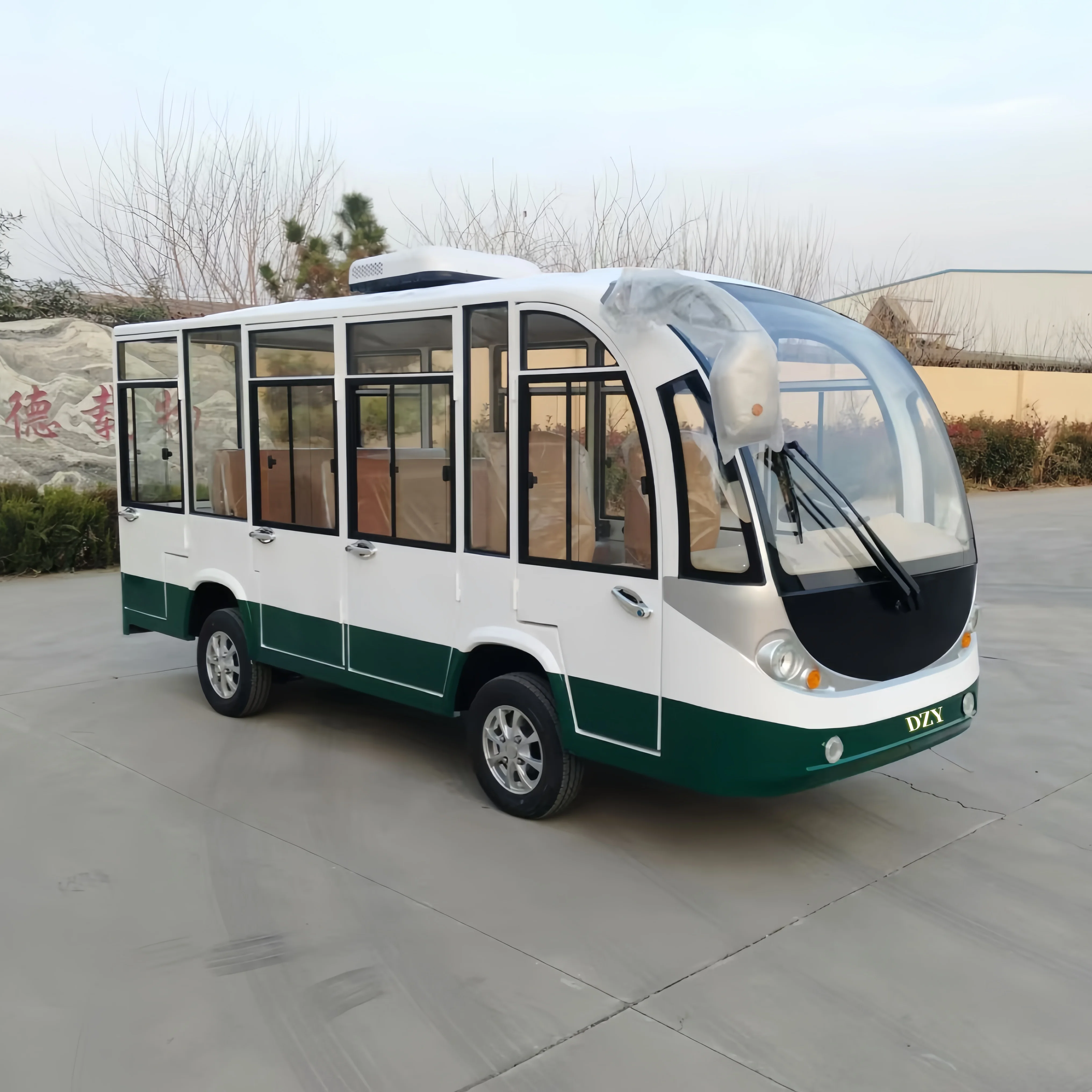 Good Price 14 Seater Tour Shuttle Bus New Style Electric Sightseeing Bus CE Approved