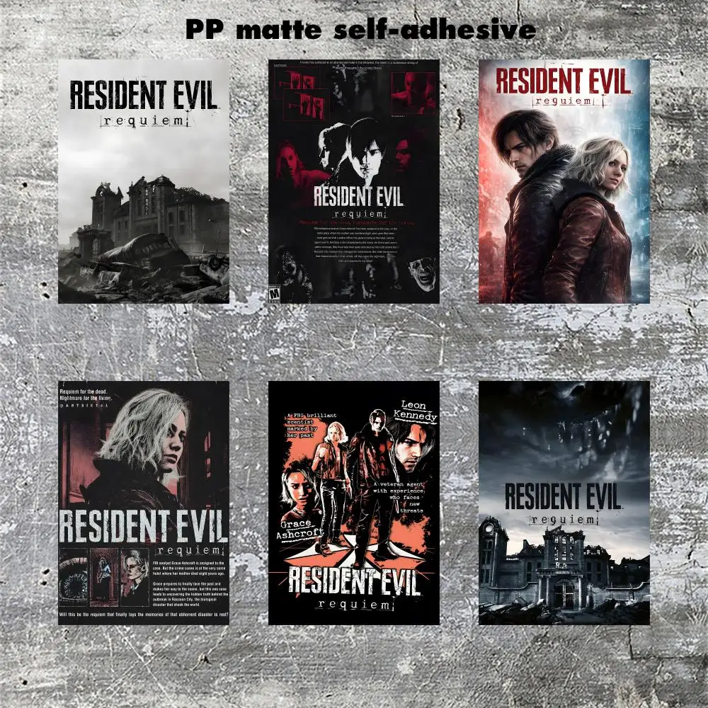 Resident Evil Requiem Poster Frameless poster pp Matte adhesive paper for Living room hallway bedroom