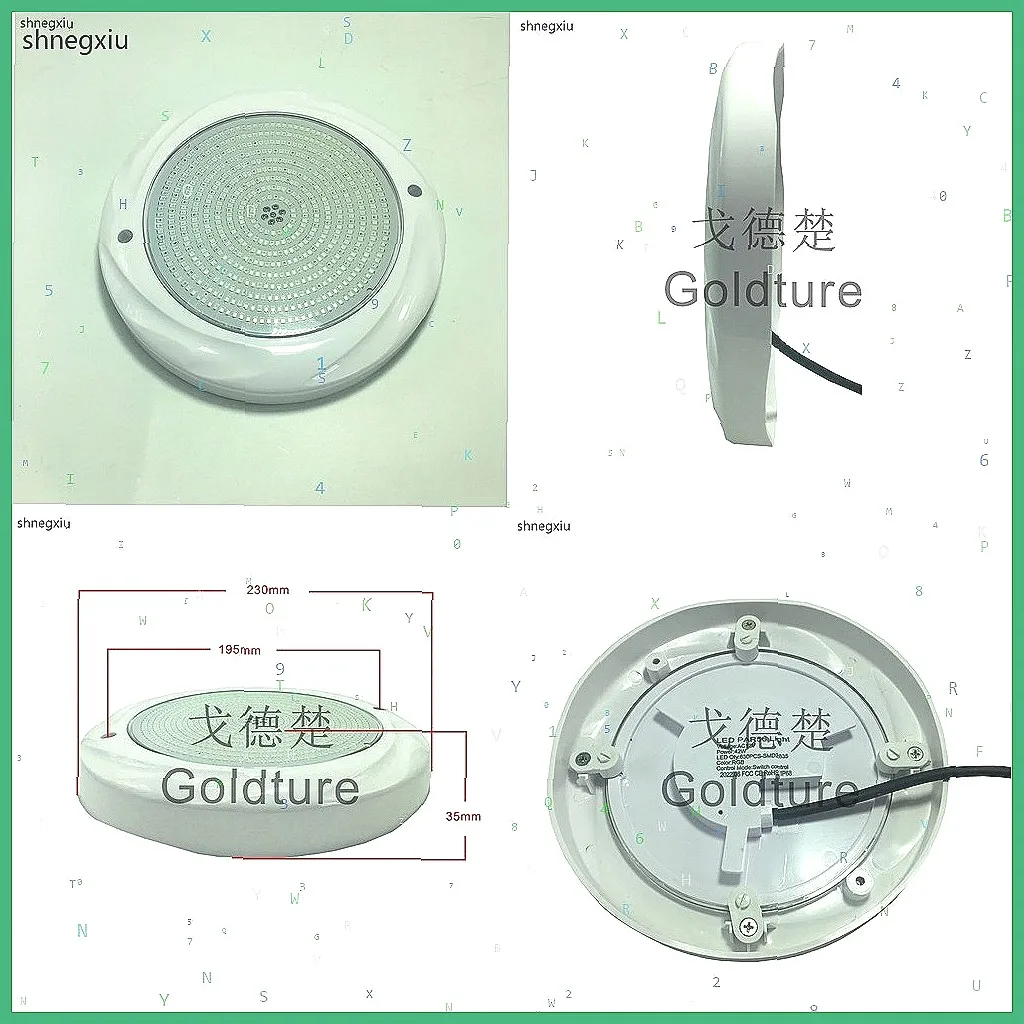 18W/42W IP68 RGB LED Underwater Pool Lights, Wall Mounted with Remote On/Off, Cold White & Color Changing