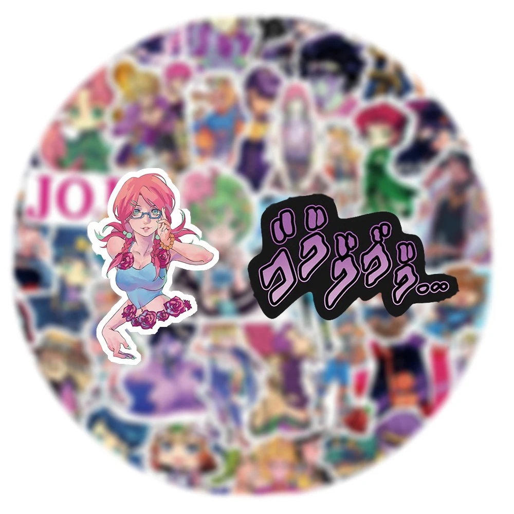 

10/30/50pcs Cartoon JoJo's Bizarre Adventure Stickers Cool Anime Decal DIY Laptop Suitcase Phone Car Sticker Decoration Supplies