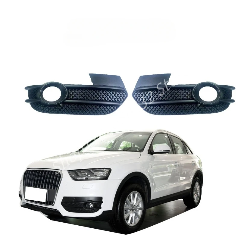 For Audi Q3 EU Version 2012 2013 2014 2015 Car Front Left Right Bumper Fog Light Grille Cover Cap Car-styling