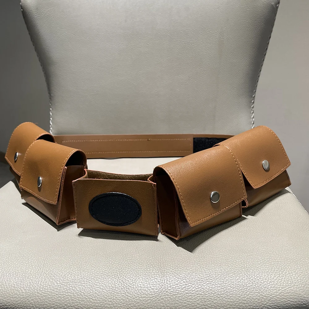 Mittelalterliche Steampunk-Bandolier-Tasche für Nerf-Kampfmunition, Brusttasche für Patronen, Ninja-Krieger-Kostüm, LARP-Zubehör, Dart-Tasche – Detail 5