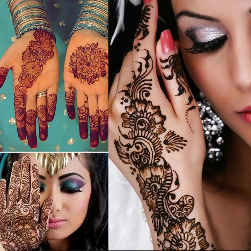 25g Henna Body Paint Wedding Paint Black Henna Body Paint Arts Temporary Flash Tattoo Paste Cones Sexy Tattoo Indian Wedding