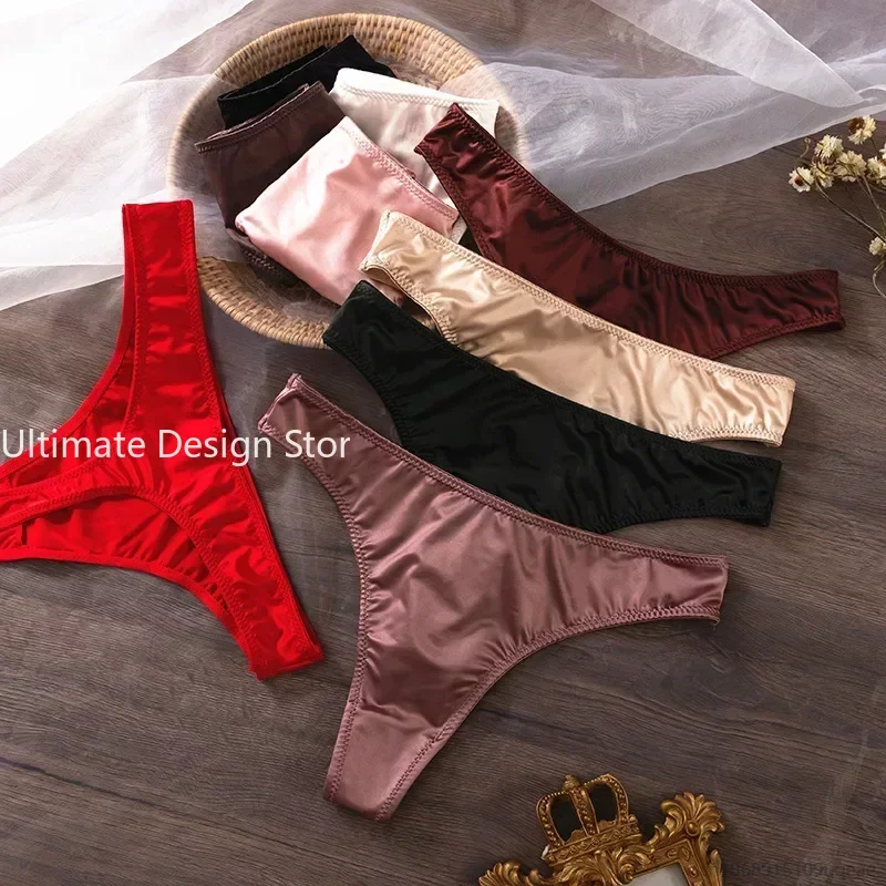 Ice Silk Panties Women Lingerie Underwear Low Waist Seamless Quick-drying Skin-friendly Breathable Briefs Women Intimates  Brief