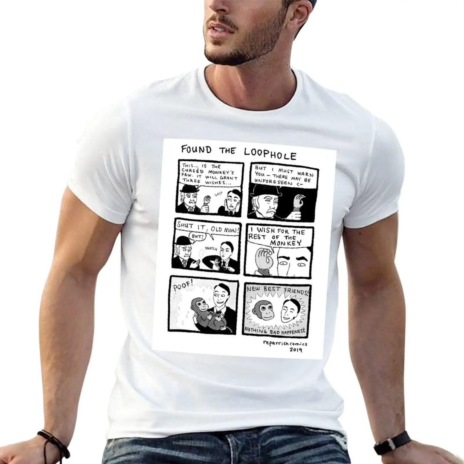 The Monkey's Paw: Found The Loophole T-Shirt Festive Simple T-Shirt