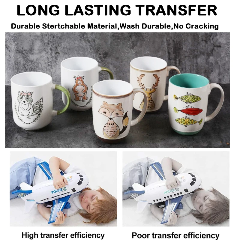 10 Sheets Printable Vinyl Sticker Paper A4 Glossy self-adhesive Copy Paper Laser Printer Paper for Laser printer DIY Crafts