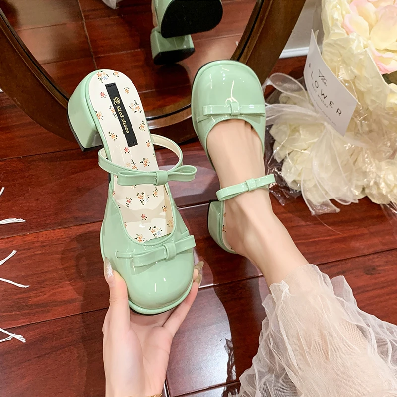 Sandal Busur Mary Jane Baotou - Women'S Accessories Trends 2025 ulasan dan harga
