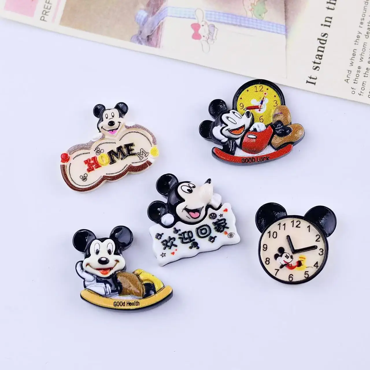 Miniso漫画DIYレジンアクセサリー可愛い黒チーチークリームグルー手作りヘアクリップ携帯電話ケース靴バックルアクセサリー