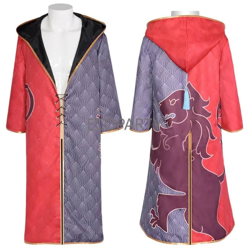 Halloween Hooded Capes for Adult Kids Long Cloaks Cosplay Costumes Red Ravenclaw College Cape for Women Men Cosplay Costumes