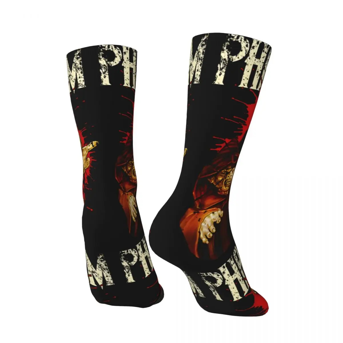 Chaussettes d'équipage décontractées pour hommes, Horror Vintage, Harajuku, P-PhantCréantStreet Style, Nouveauté