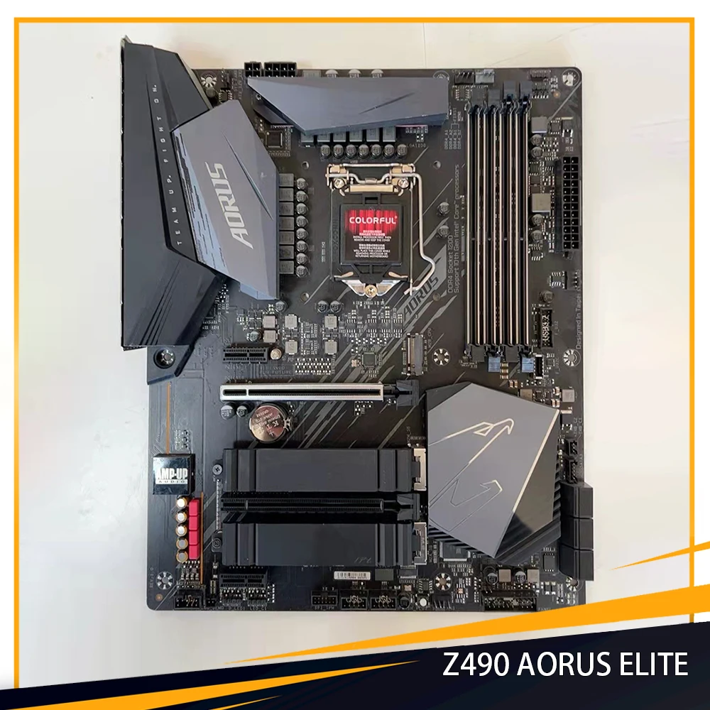 Z490 AORUS ELITE For Gigabyte Z490 LGA 1200 DDR4 PCI-E 4.0 128GB ATX Desktop Motherboard