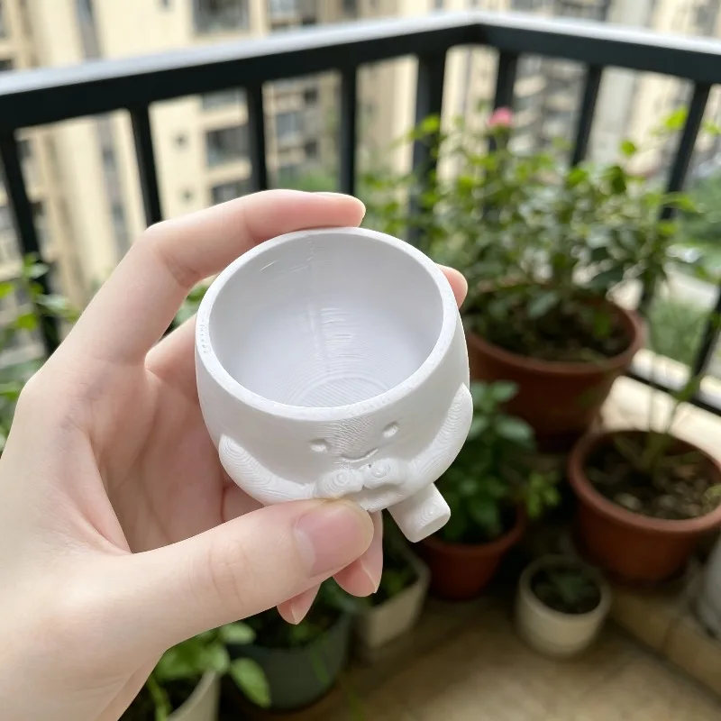 1 PCS Cute Lucky Heart Flower Pot, Succulent Plant Green Ivy Flower Pot, Suitable for Home, Office, Coffee Shop, Room Decoration