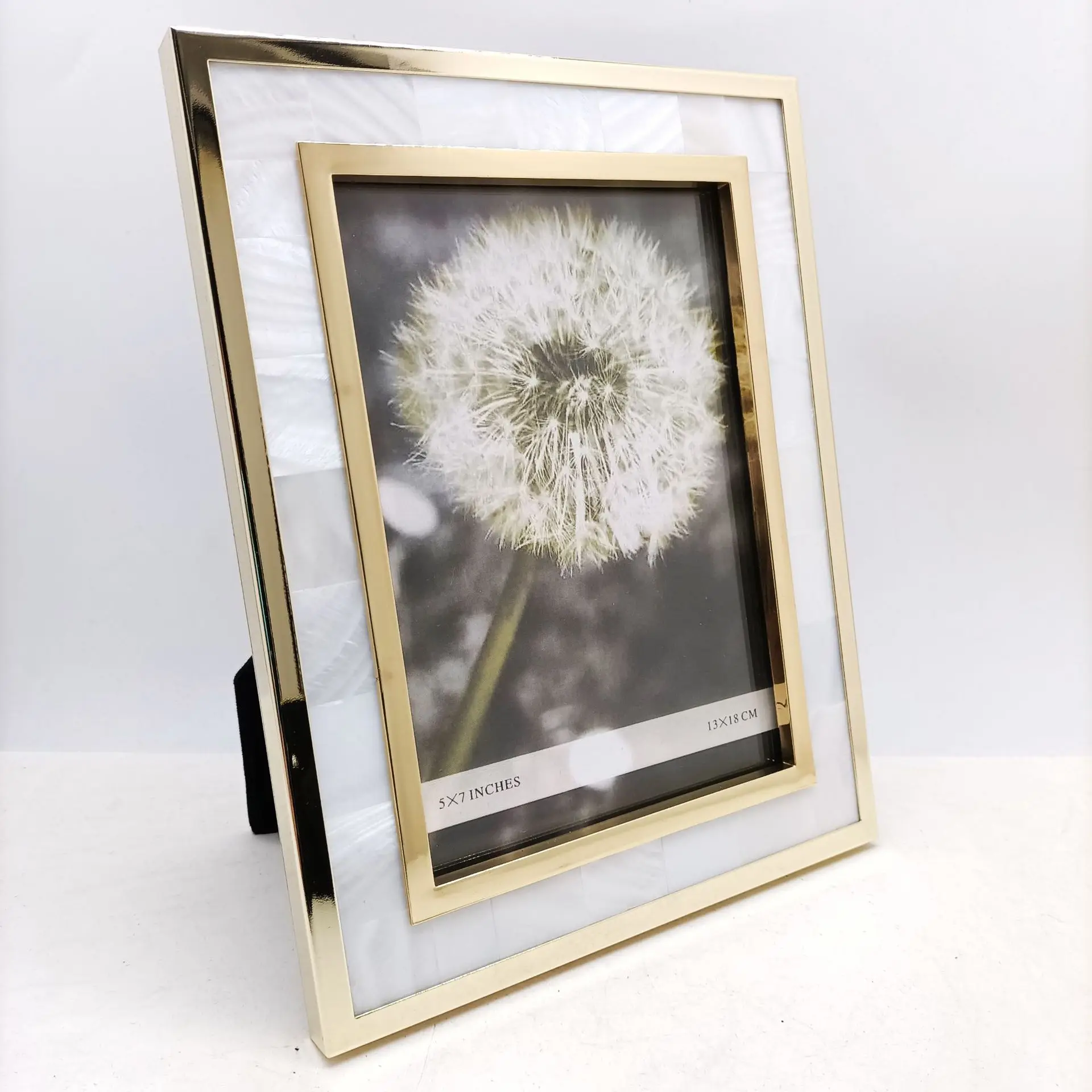 Light Luxury Gold 3-inch, 6-inch, 7-inch, 10-inch Shell Metal Photo Frame, Sample Room Set