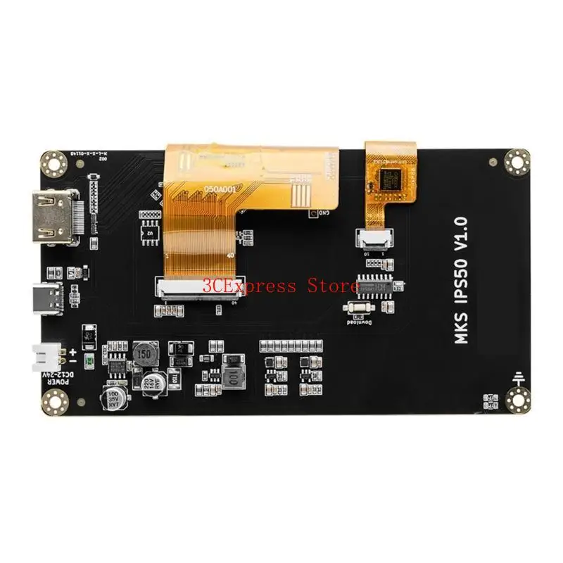 MKS IPS50 5INCH TFT شاشة عرض شاشة USB TYPE C PRINTER PRINTERS LCD شاشة 800X480 DC12-24V منفذ تزويد الطاقة