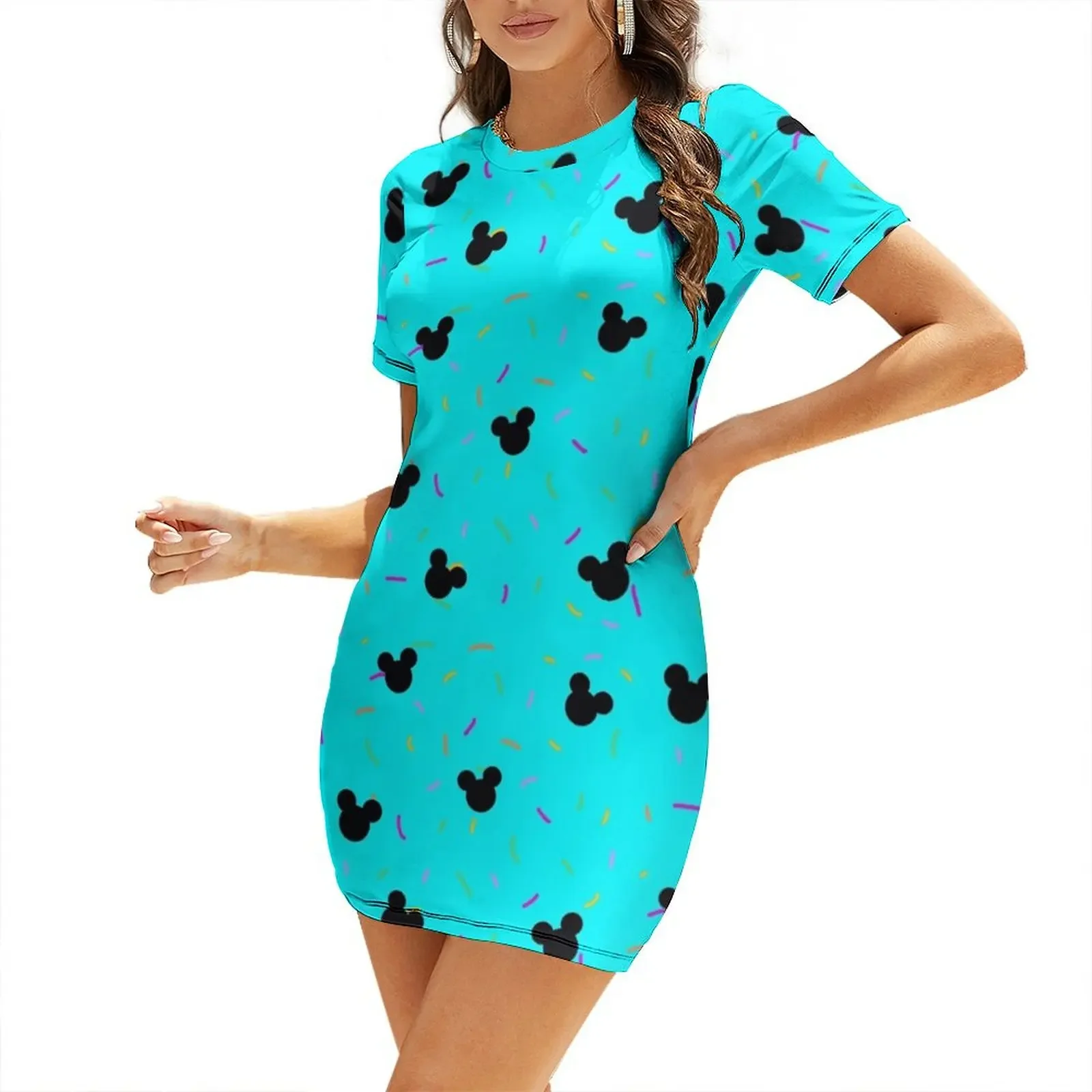 

Fairytale confetti - PARTY MODE Short-Sleeved Dress summer dresses for women 2025 Clothing Dress women Dress
