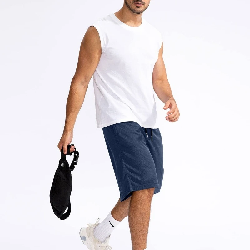 

Summer Men Swimming Trunks With Pockets Shorts Running Sport Beach Volleyball Shorts Breathable Sports Shorts
