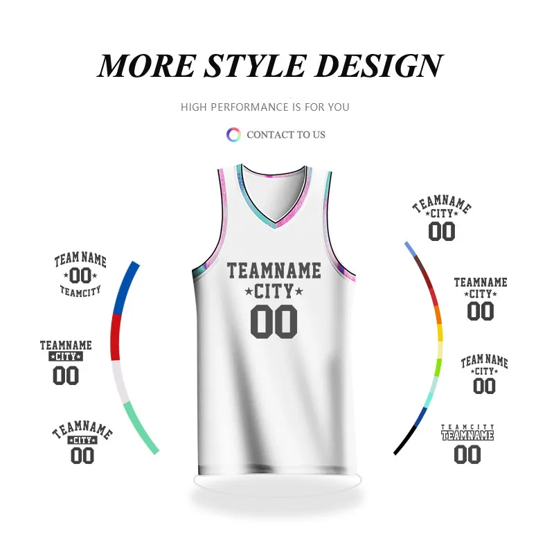 

Customizable T-shirt Basketball Jerseys For Men Full Sublimation Team Name Number Logo Printed Sports Fitness Quickly Dry