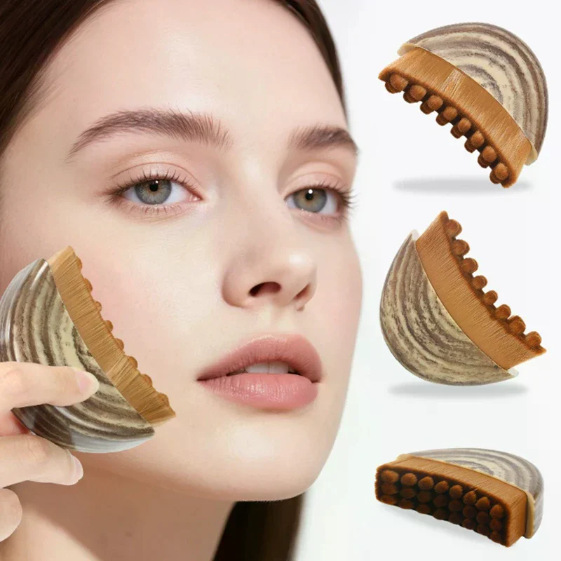 Lymphatic Contour Face Brush Dry Brushing Chin Sculpting Lymphatic Drainage Massager For Face Skin Massage Tool