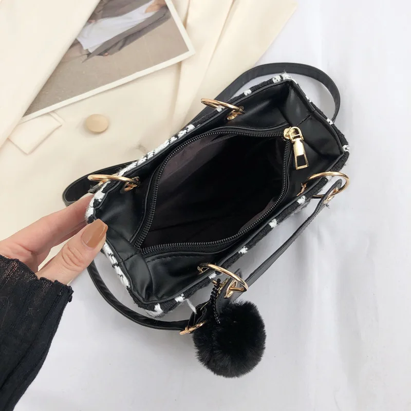 Mini saco quadrado pequeno clássico xadrez mulheres sacos de lã marca luxo bolsa designer bolsa de ombro bolsa embreagem crossbody saco da senhora