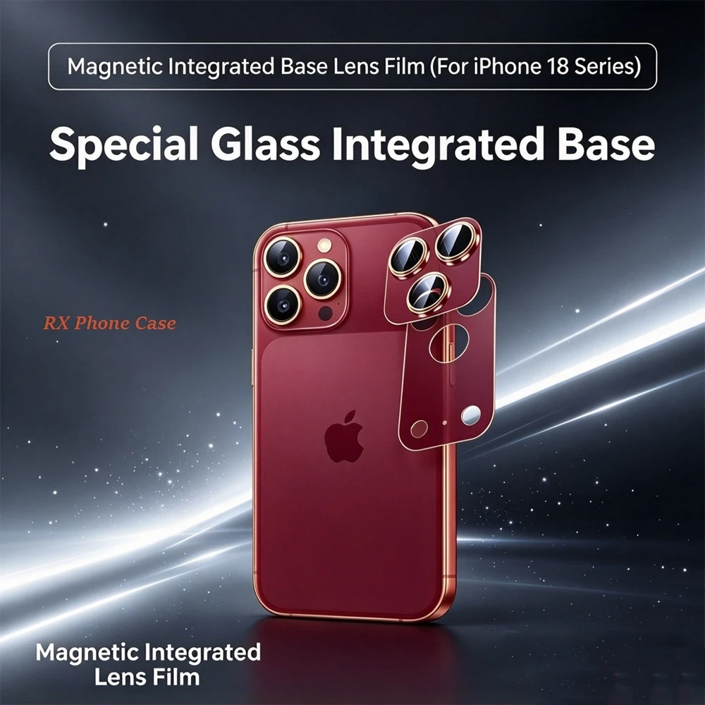 2 Stück für iPhone 17 Pro Max, 17 Pro, 18 Pro Max, 18 Pro: Magnetischer Metall-Kameraschutz, 9H+ gehärtetes Glas, vollständige Schutzabdeckung.