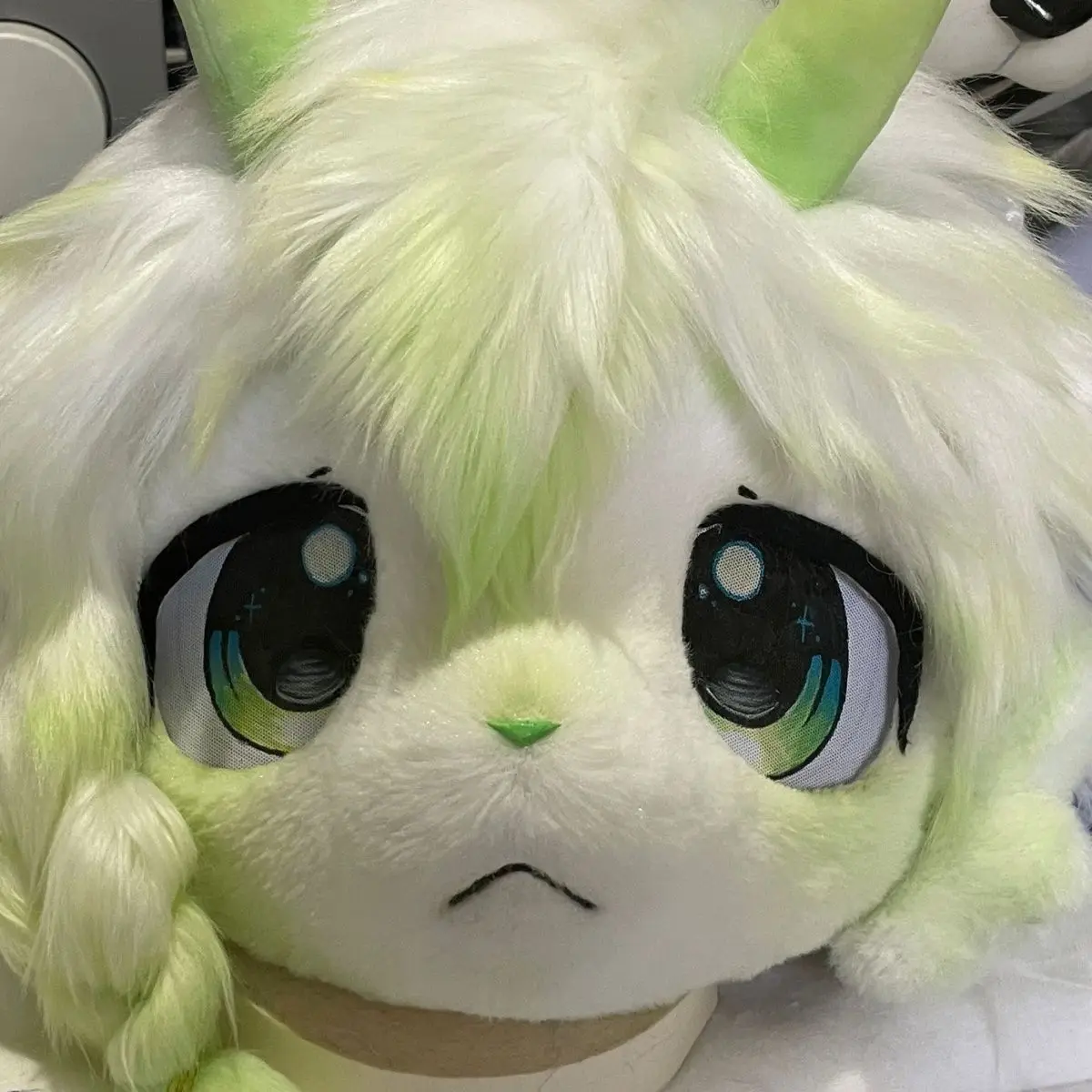 Kemono máscara base cabra grama ovelha impressão 3d semi realista besta terno crânio cosplay traje acessório crânio universal