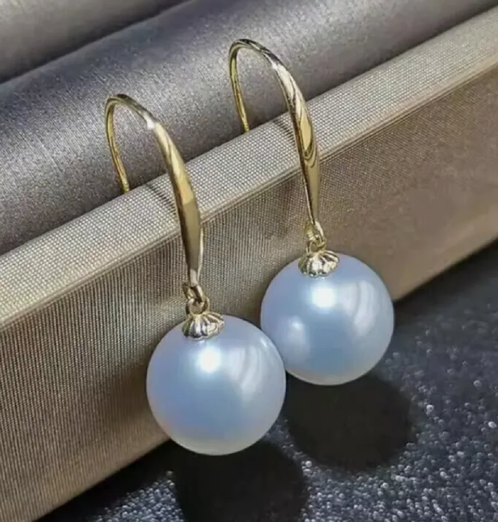 Hot selling AAA 10-11mm South  Sea White Round Pearl Earrings 14k -  9-10mm 10-11mm 11-12mm