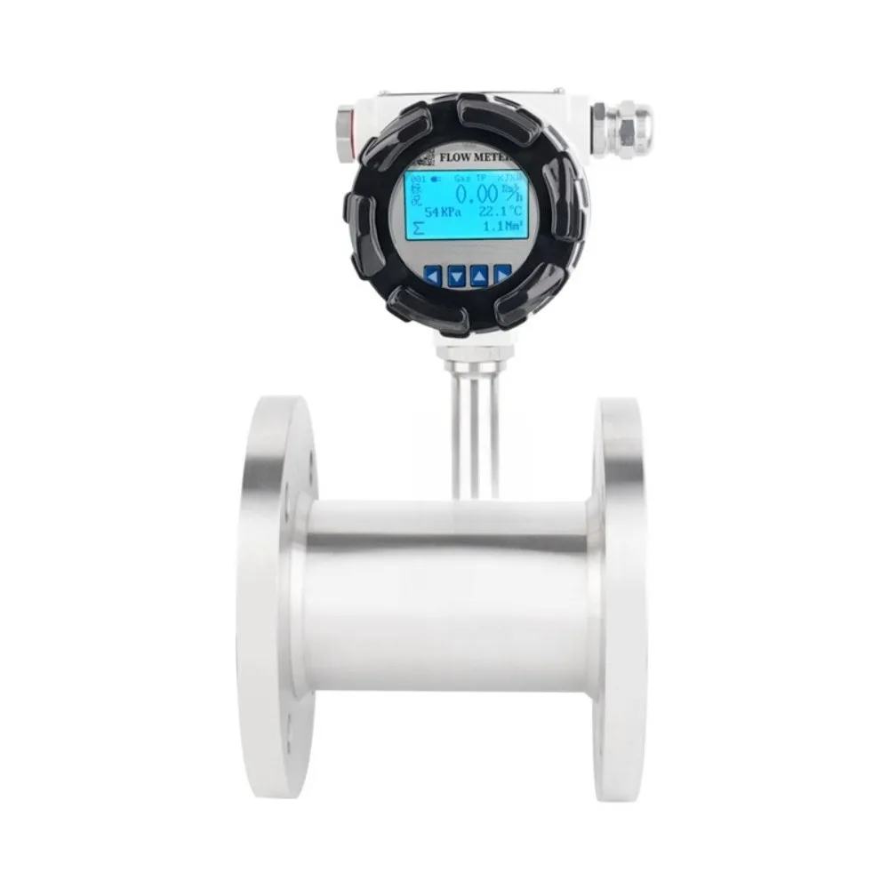 High Precision Thread Turbine Flow Sensor Digital Readout Liquid Meter For Toluene Industrial Fluid Measuring Work