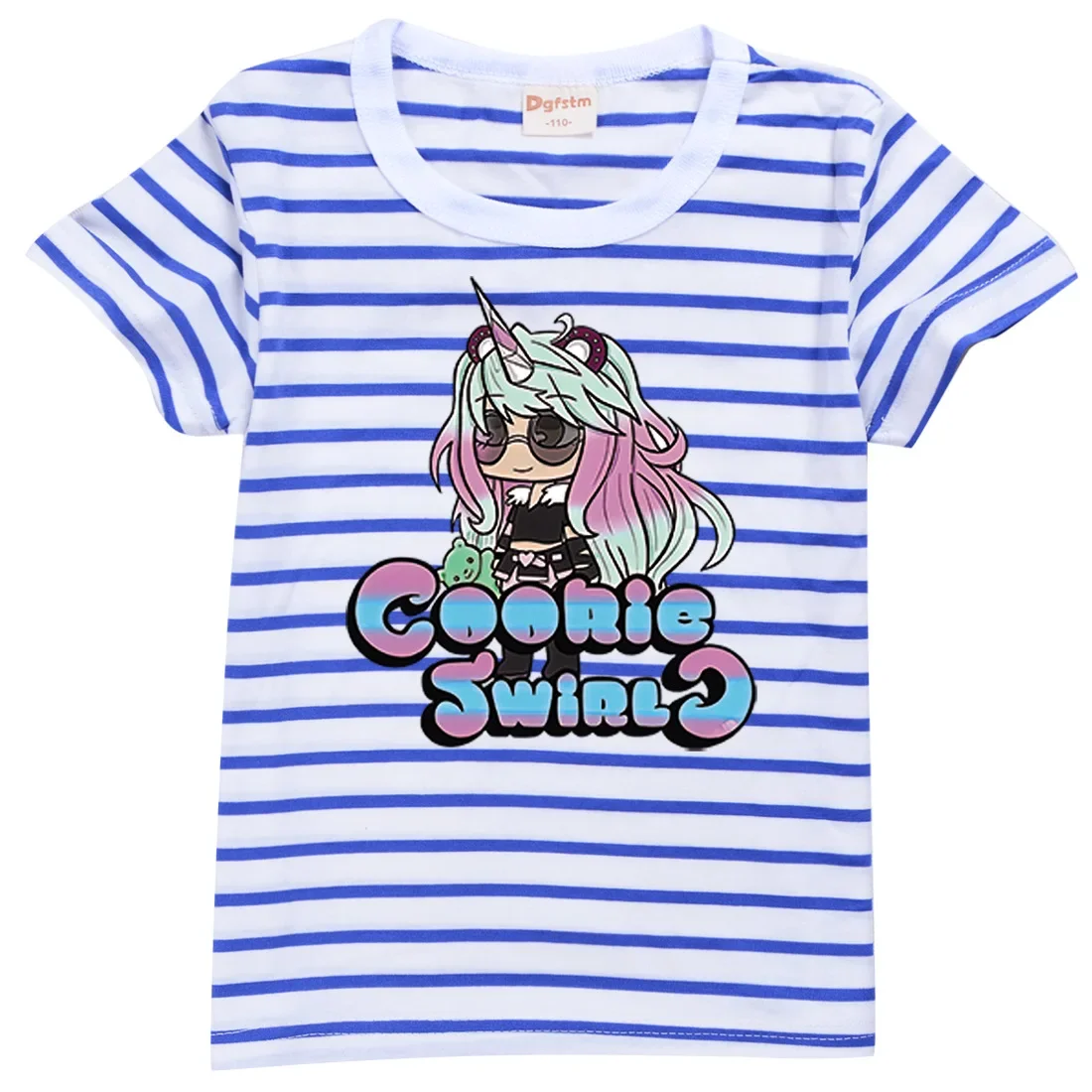 

Cookie Swirl C Clothes Kids Cartoon Casual T Shirt Baby Boys 100% COTTON Striped Clothing Girl Striped T-Shirt Tops