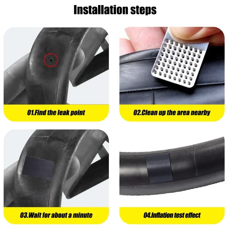 Bike Ultra Thin Tire Patches Fast Repair Tools Without Glue Mountain/Road Bike Tyre Inner Tube Repair Patches Accessories