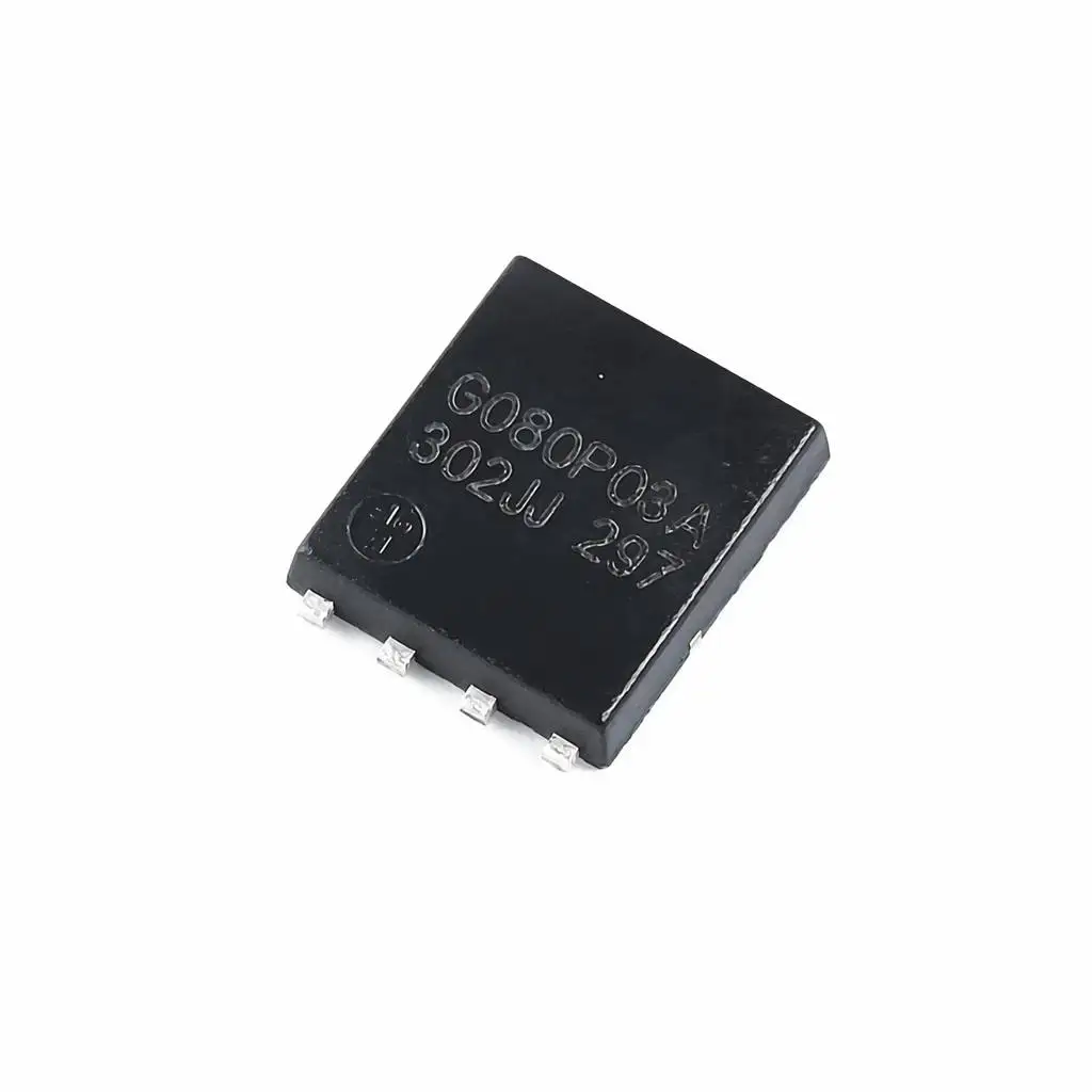(10 pcs) JMTG080P03A PDFN5x6-8L (Marking G080P03A) - P-Channel MOSFET -30V -50A 7mΩ 33W G080P03A