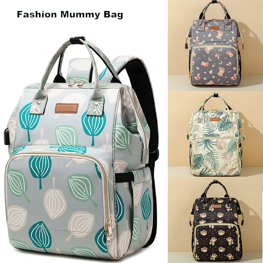 Fashion Hand-held Maternity Nappy Bag Backpacks Mommy Bags large Capacity Travel Baby Care Diaper Bag Baby Care Travel Backpack