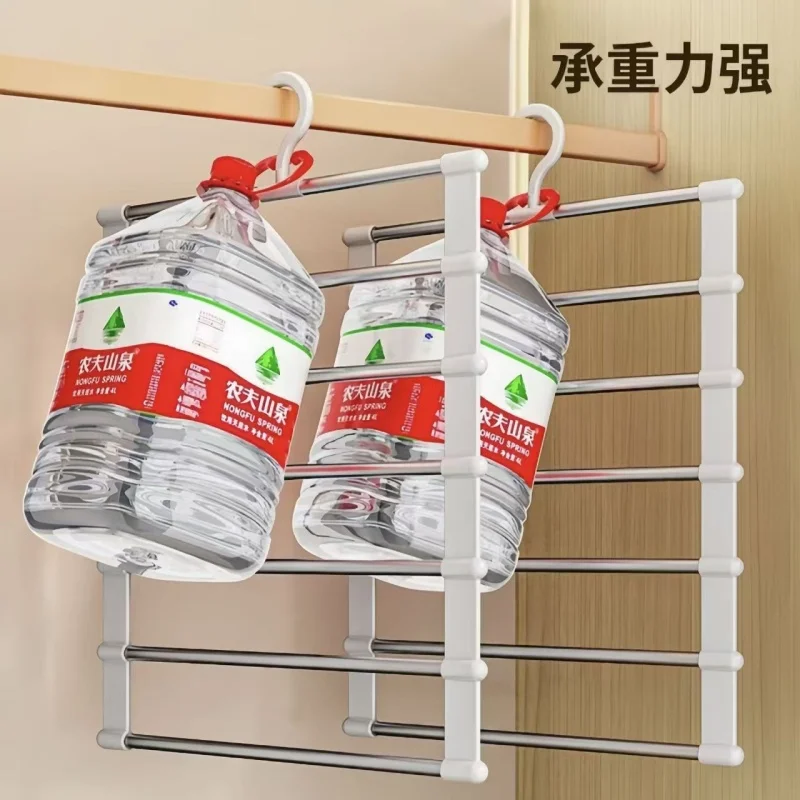 Foldable Pants Hanger Multi Layer Non Slip Clips Space Saving Closet Organizer for Trousers Storage Collapsible Hanging System