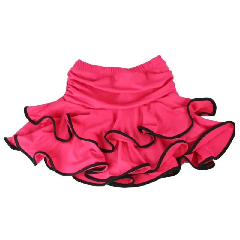 2024 New Girls Ballroom Ballet Tutu Skirt Hot Sale Chacha Rumba Jazz Dancing Dress Kids Mini Girl Latin Dance Skirts