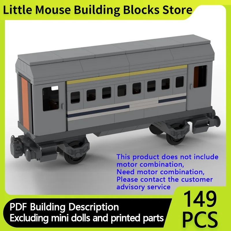 

Конструктор MOC: Модульный поезд-вагон первого класса (городская модель) – развивающая игрушка для детей, отличный подарок на праздники