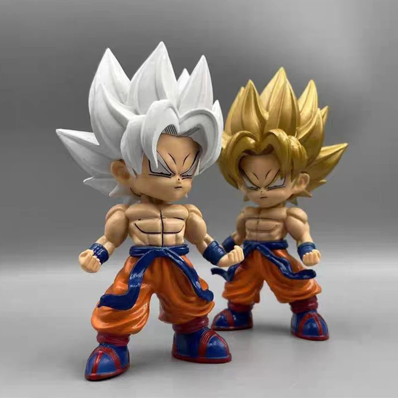 16cm Cartoon Goku Action Figure Model Dragon Ball Z Figuras Q Version Saiyan Goku Figurine Toys PVC Collection Decor Statue Gift