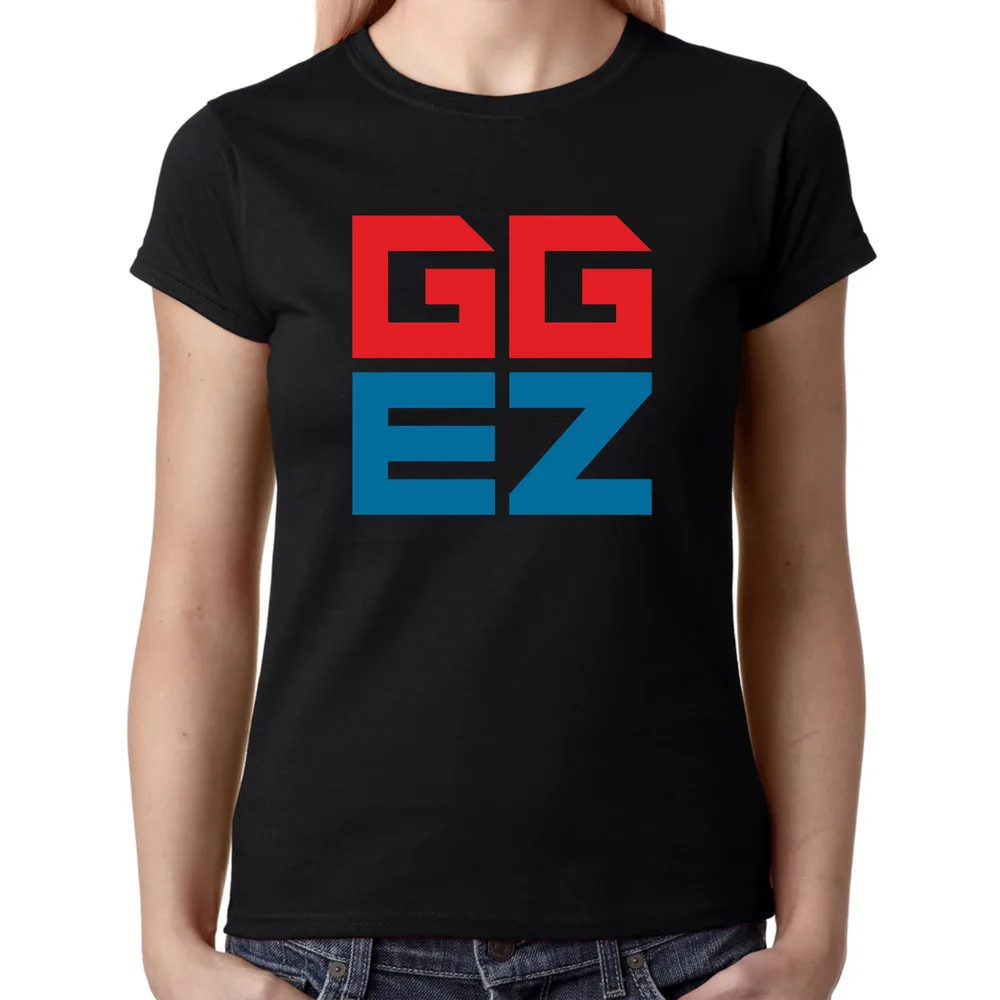 Gg Ez Gamer Gaming Good Game Geek Easy Shooter Comedy Fun Ladies Girlie For Men Clothing Women Short Sleeve Tees Vintage