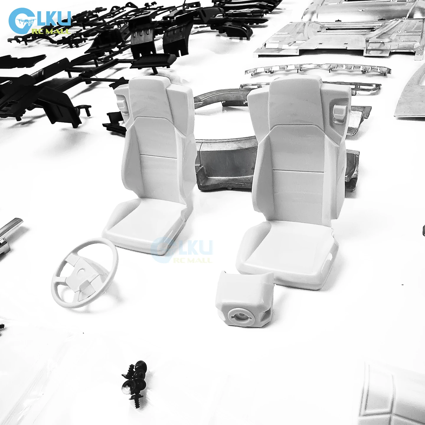 MD All-Metal CNC Machined Cab Shell Toy Car Cockpit Parts for 1/14 Tamiya Remote Control Dump Truck Arocs 3363