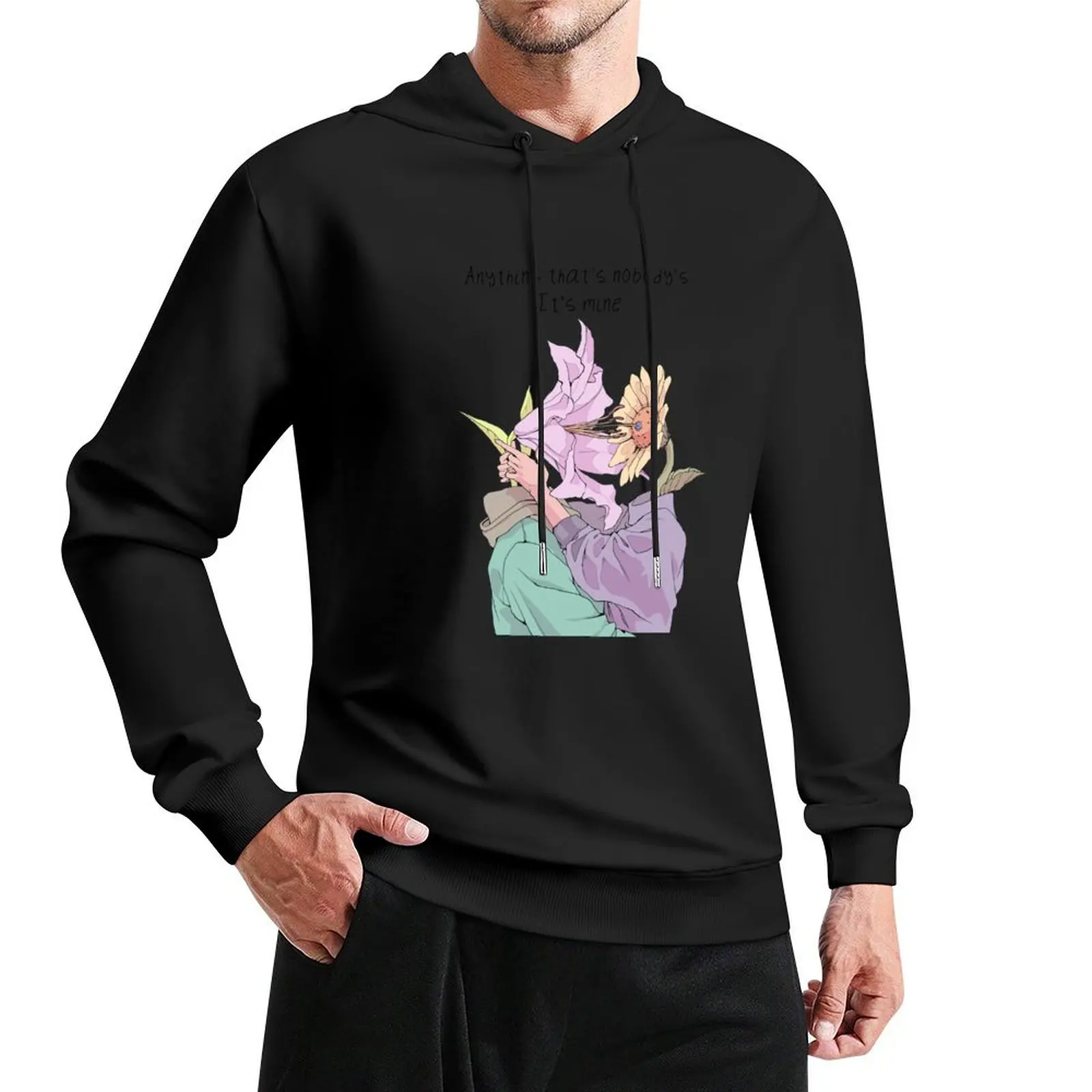 Anything-aka inku creator Pullover Hoodie anime clothing graphic t shirts men japanese style hoody