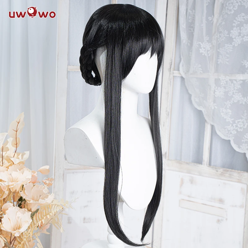 UWOWO Yor Forgerr Cosplay Wig Yor Forgerr Wig Black 68cm Long Hair Cosplay Hair