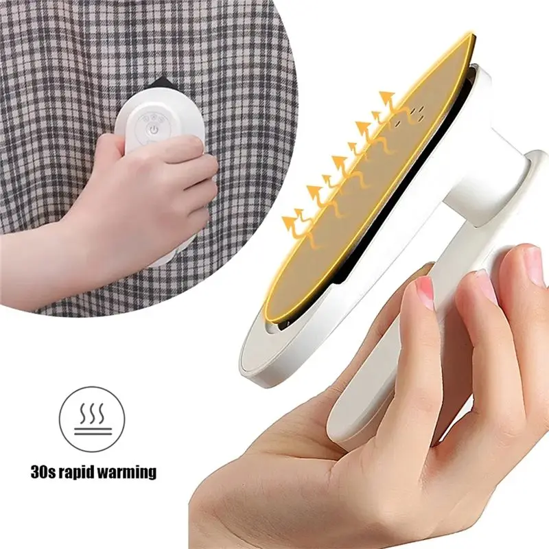 -November USB Rechargeable Handheld Fabric Steam Iron Mini Steamer 3 Heat Levels 110 W Travel Garment For Clothes Steamer