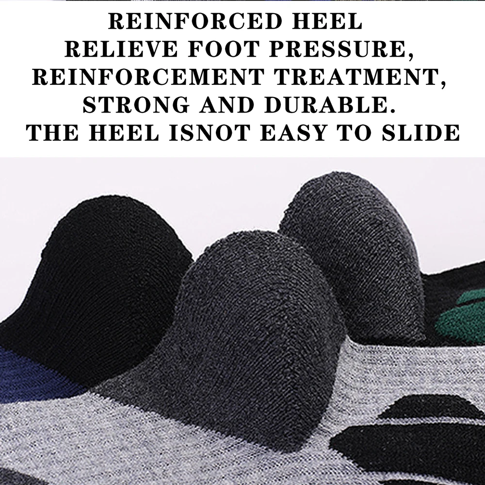 1 paar Merino Wolle Baumwolle Winter Männer Warme Ski Socken Dicker Sport Snowboard Radfahren Fußball Socken Hohe Elastische Thermische Socken – Detail 9
