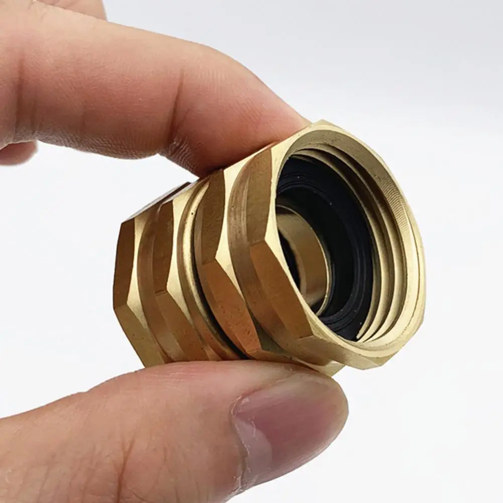 Garden Hose Connector  Reliable Car Wash Water Hose Two-way Connector  Copper Garden Hose Adapter