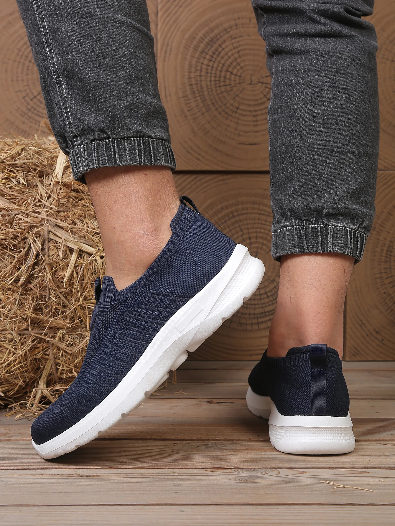 Herren Leichte Wanderschuhe Atmungsaktives Mesh-Obermaterial Gepolsterte Sohle Bequeme Freizeitschuhe für Männer – Detail 13