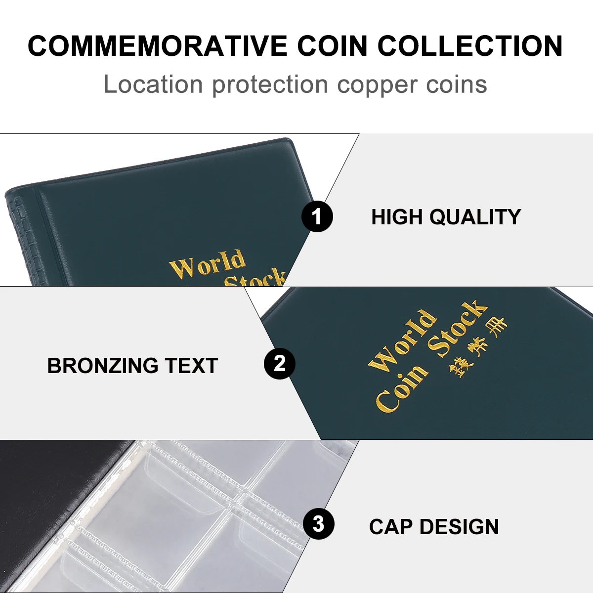 

120 Coin Book Storage Stock Collecting Organizer Collection Holder Album
