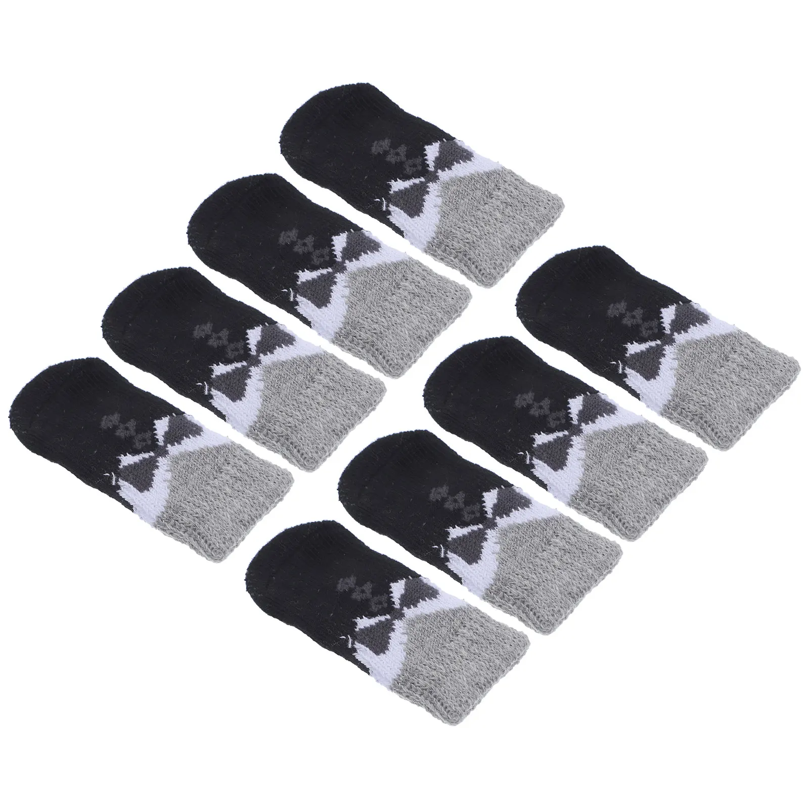 

Socks Warm Winter Anti-slip Footwear for Dogs Cats Small Medium Large Size M Random Color Polyester Material Protect Floors