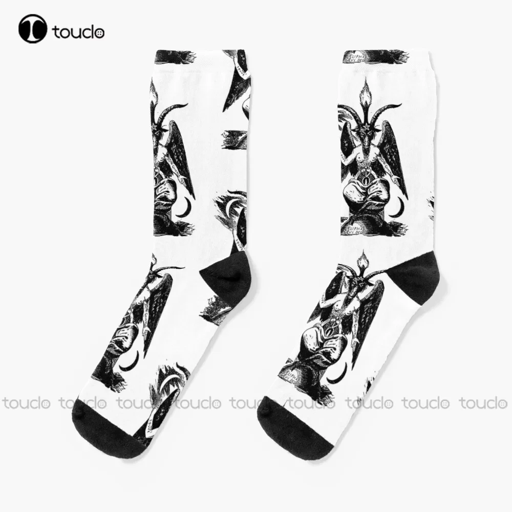 

Носки Baphomet Sigil Of Baphomet Seal, забавные носки для женщин, персонализированные носки унисекс для взрослых, подростков, молодежи, 360° ° Цифровая печать