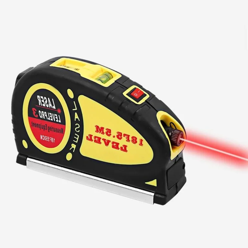 Mini Cross Line Laser Infrared Level High-precision Multifunctional Line Projector with Tape Measure Professional Measurement