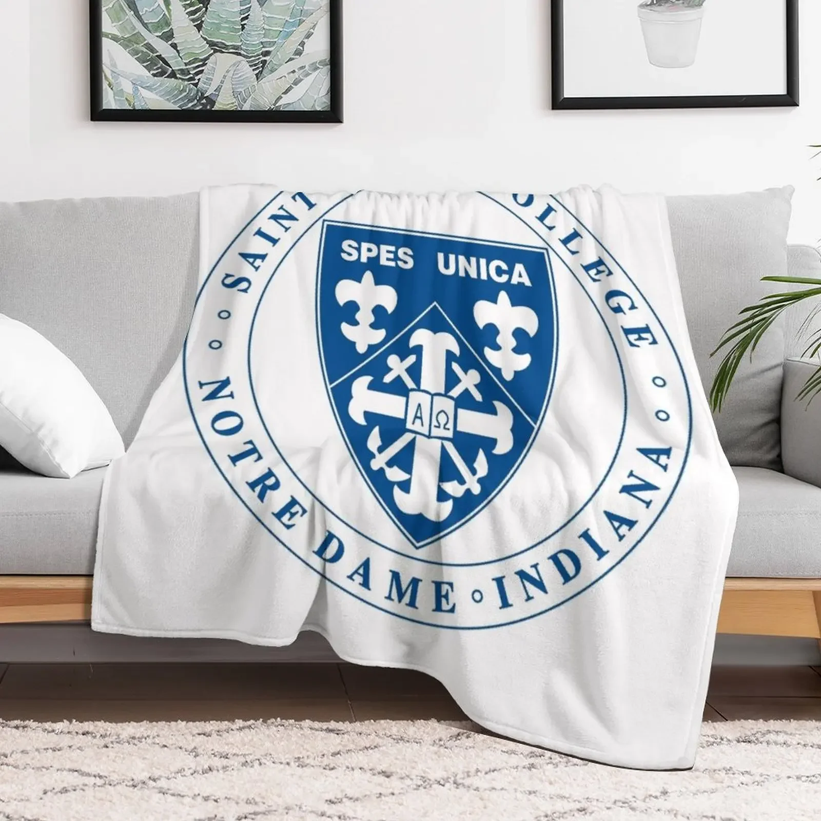 Saint Mary's College Throw Blanket Ultra Plush Cozy Blanket for Napping Sleeping